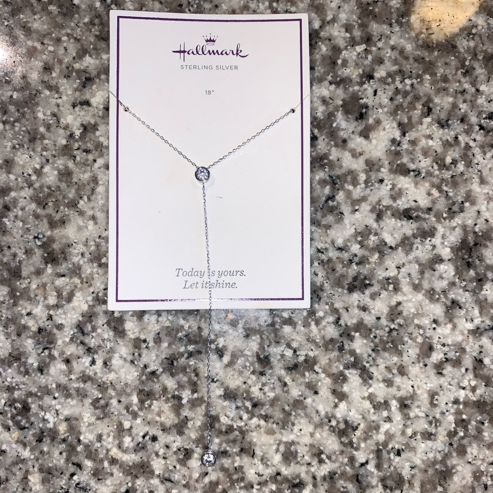 2 Diamond Plunge Necklace